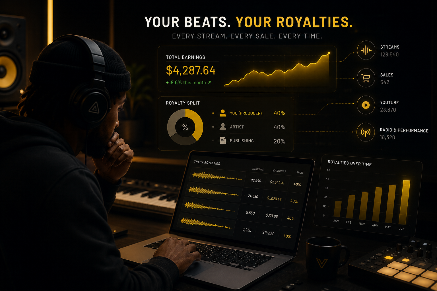 Cover image for How Producer Royalties Work After a Beat Release